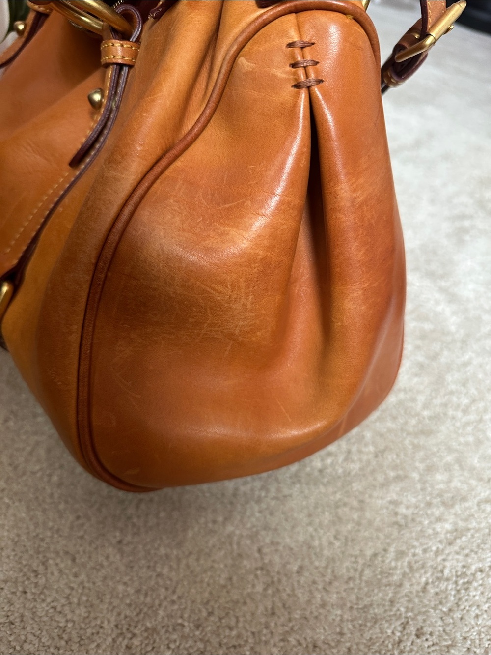GUC 15” Large Dooney & Bourke Florentine Leather Satchel - Picture 9 of 16